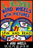 L BLENDS WORD WHEELS WITH PICTURES PHONICS ACTIVITY KINDER
