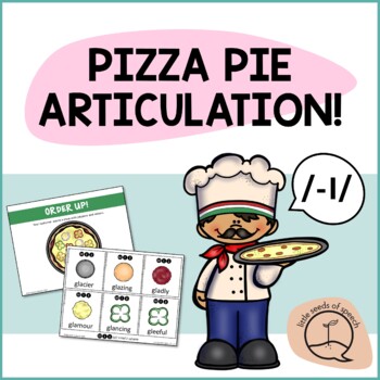 Preview of L CLUSTERS Pizza Articulation Cards for Single & Multisyllabic Words & Sentences