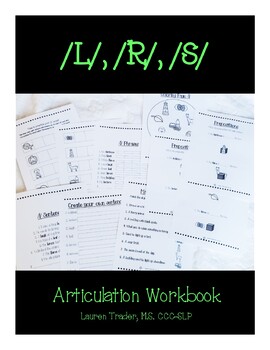 Preview of /L/, /R/, /S/ Articulation Workbook