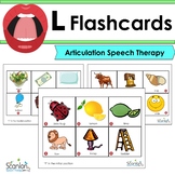 L Sound Flashcards for Articulation Speech Therapy with VISUALS