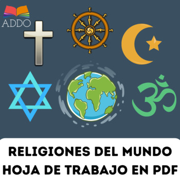 Preview of [LAS RELIGIONES DEL MUNDO ] Hojas de trabajo en PDF para NIÑOS
