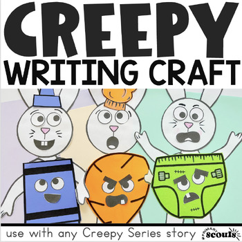 Preview of Creepy Carrots Craft | Halloween Writing Craft | Creepy Crayon