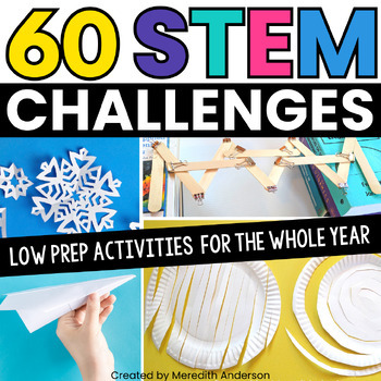 Preview of FLASH SALE ⭐ Low Prep STEM Activities and Challenges Engineering Design Process