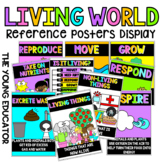 'LIVING WORLD' CHARACTERISTICS SCIENCE BOOSTER CHART POSTERS