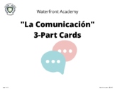"La Comunicacion" Montessori 3-part cards (cursive)