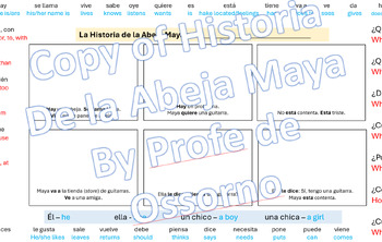 Preview of "La Historia de la Abeja Maya" (Comic blank with HFW)