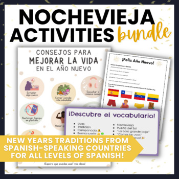 Preview of ¡La Nochevieja! Spanish New Year's Activities Bundle