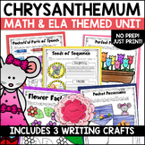 Chrysanthemum Kindness Activities Math & ELA Lesson and Wr