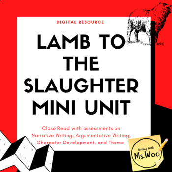 Preview of "Lamb to the Slaughter" Mini Unit