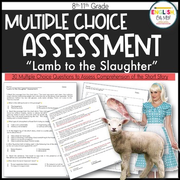 Preview of "Lamb to the Slaughter" Multiple Choice Assessment, Test, Quiz