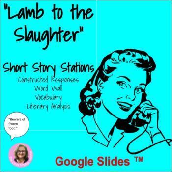 Preview of "Lamb to the Slaughter" Short Story Literacy Stations CCSS digital resource