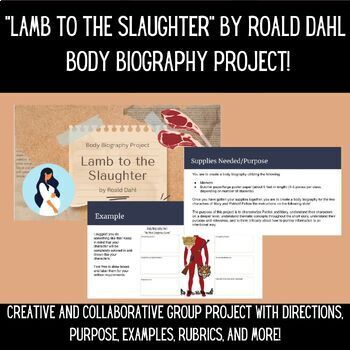 Preview of "Lamb to the Slaughter" by Roald Dahl - Body Biography Project!