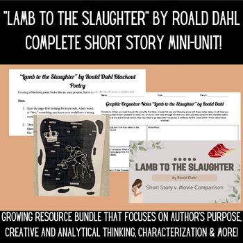 Preview of "Lamb to the Slaughter" by Roald Dahl Complete Short Story Mini-Unit!