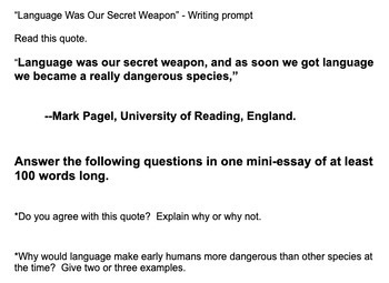 language is a weapon essay