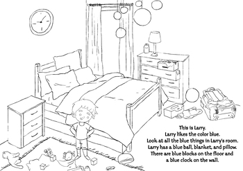 Preview of "Larry Likes" - L Articulation Coloring Sheet