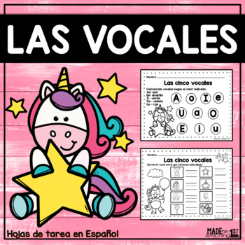Preview of  Las vocales | Spanish Activities & Worksheets