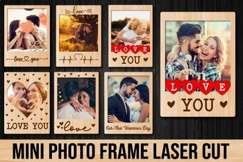 Preview of "Laser Cut Mini Photo Frame Bundle - A Perfect Gift for Your Loved Ones!"