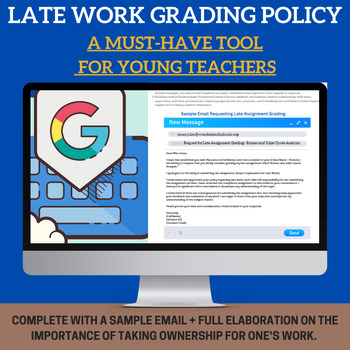 Preview of "Late Work Grading Policy" - A Must-Have Tool for Young Teachers!