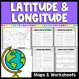 Latitude and Longitude Worksheets