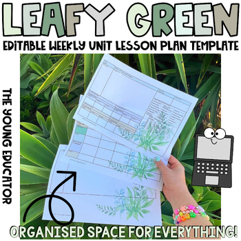 Preview of 'Leafy Green' Detailed Weekly Unit Lesson Plan
