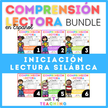 Preview of  Lectura silabica | Reading Comprehension Passages in Spanish  BUNDLE