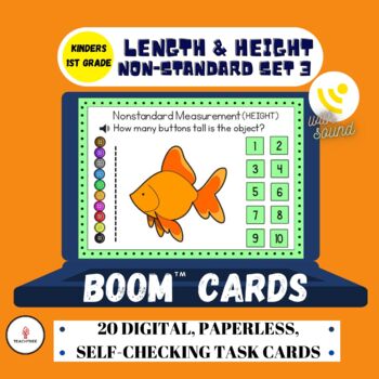 Preview of "Length & Height" Set 3 (Non-Standard Measurement) Digital Boom Cards