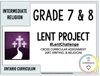 Preview of Grade 8 Ontario Religion - Lent Assignment