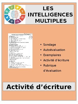 Preview of "Les Intelligences Multiples" Writing Activity