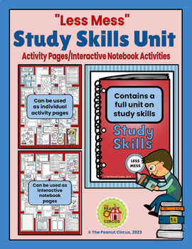 Preview of Study Skills  Unit | Activity Pages | Interactive Notebook Activities
