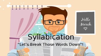 Preview of "Let's Break Those Words Down!" (Syllabication)