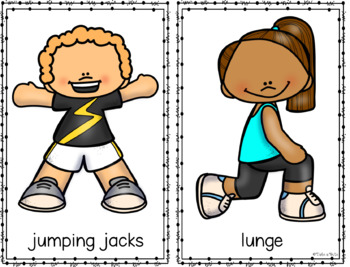 Let's Get Moving - visual directive cards for gross motor skills