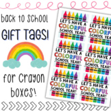 "Let's Have a Colorful Year!" Back to School Printable Gift Tags