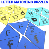 "Letter Matching Puzzles" Center- 1st Grade Literacy Cente