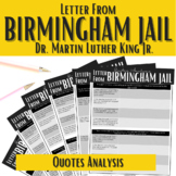 "Letter from Birmingham Jail" Quotes Analysis | Martin Lut