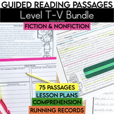 Level T-V Guided Reading Passages Bundle | Fiction & Nonfi