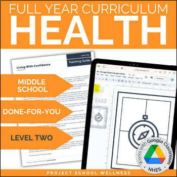 Preview of Full Year Health Curriculum (Level Two)  | Middle School Skills-Based Health