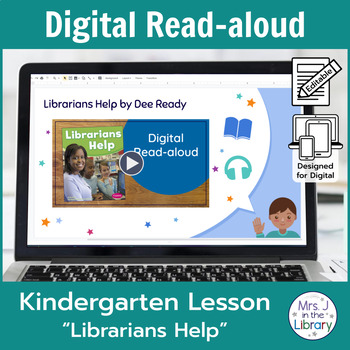Preview of "Librarians Help" Nonfiction Read-aloud Activity and Lesson for Google Slides