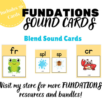 **Like FUNDATIONS Blends Sound Cards- Fun Phonics** Flashcards | TPT