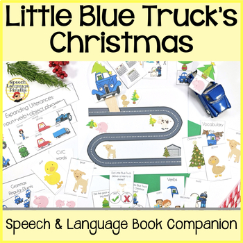 Preview of “Little Blue Truck's Christmas" Speech and Language Book Companion