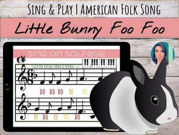 Preview of "Little Bunny Foo Foo" American Folk Song & Activities in 6/8 Time