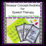 Dinosaur Concept Books for Speech Therapy