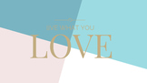 "Live what you love" Desktop Art