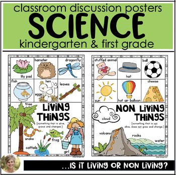 Preview of Living and Non Living Posters Kindergarten & First Grade Science