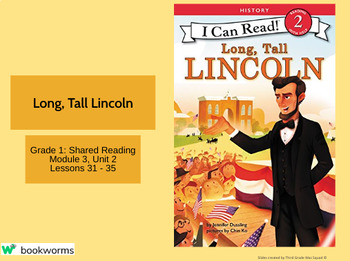 Preview of "Long, Tall Lincoln" Google Slides- Bookworms Supplement