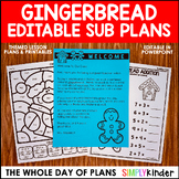 [Look For Bundle]-Gingerbread No-Prep Activities, Editable