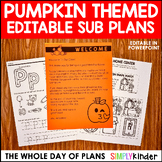 [Look For Bundle] Pumpkin Themed Editable Emergency Sub Pl