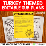 [Look For Bundle] Turkey Themed Editable Emergency Sub Pla