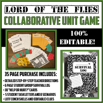 Preview of "Lord of the Flies" Unit Survival Game