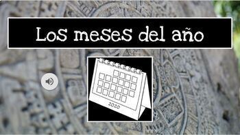 Preview of "Los meses del año" - Spanish Months of the Year - Remote Learning