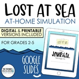 Lost At Sea! At-Home Simulation (Distance Learning) Google Slides and Printable